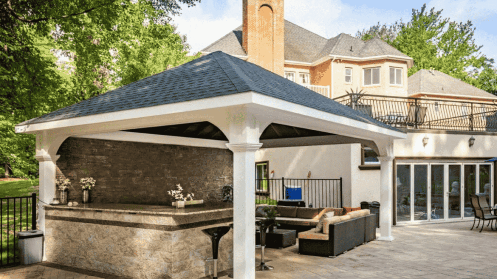 Barbecue design villa